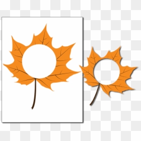 Circle, HD Png Download - leaves frame png