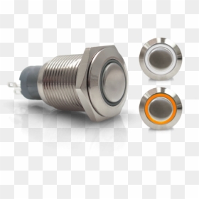 Autoloc, HD Png Download - silver button png