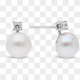 Earrings, HD Png Download - silver button png