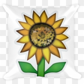 Emoji Girasol Whatsapp Png, Transparent Png - sunflower emoji png