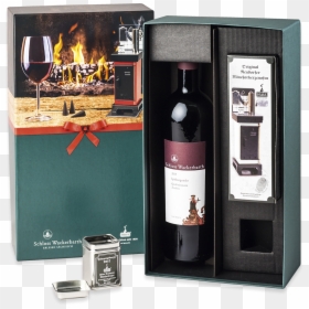 Wine Bottle, HD Png Download - christmas fireplace png
