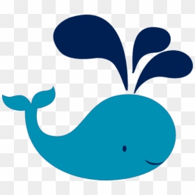 Navy Blue Whale Clip Art, HD Png Download - whale tail png