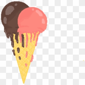 Melted Ice Cream Transparent, HD Png Download - ice cream cone clipart png