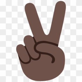 Emoji Peace Sign White Background, HD Png Download - thumb emoji png