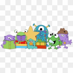Reading Monsters, HD Png Download - mardi gras beads border png