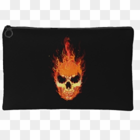 Skull, HD Png Download - flaming skull png