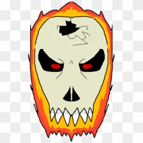 Illustration, HD Png Download - flaming skull png