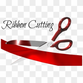 Scissors Ribbon Cutting Ceremony, HD Png Download - grand opening ribbon png