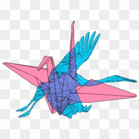 Origami Crane Png, Transparent Png - origami crane png