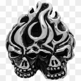Skull, HD Png Download - flaming skull png
