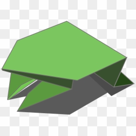 Origami Frog Vector, HD Png Download - origami crane png