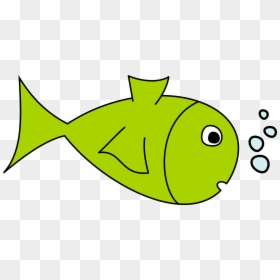 Cartoon Transparent Green Fish, HD Png Download - fish drawing png