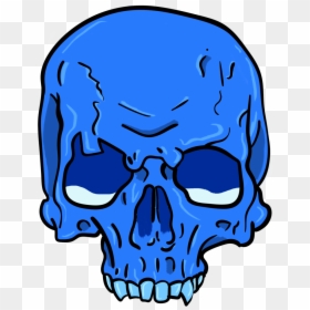 Blue Skull Png Logo, Transparent Png - blue skull png
