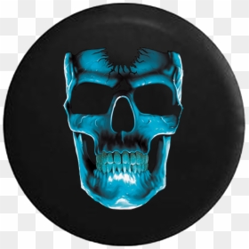T Shirt Printing Design Dark Blue, HD Png Download - blue skull png