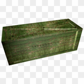 Green Wood Box, HD Png Download - wooden box png