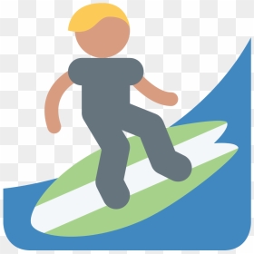 File - Twemoji 1f3c4 - Svg - Emoji Surf Png Clipart - Surf Emoji, Transparent Png - surf png