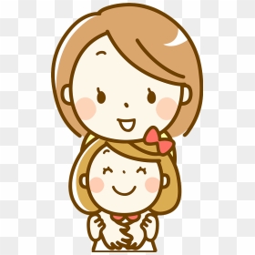 Mother And Daughter Hugging Clipart - Mother And Daughter Drawing, HD Png Download - mother clipart png