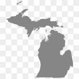Mighican Outline - Michigan Counties With Eee, HD Png Download - office building silhouette png