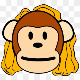 Head Clipart Mom Drawing Of Monkey Face- - Monkey Clip Art, HD Png Download - mother clipart png