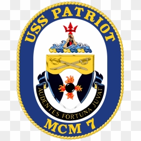 Uss Chief Mcm 14 Crest, HD Png Download - patriot png