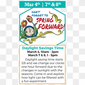 March 8th 2020 Spring Forward, HD Png Download - spring forward png
