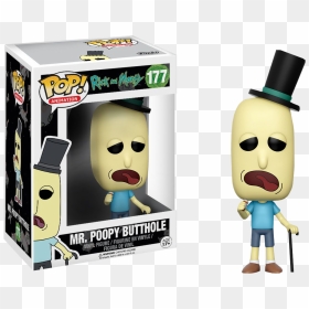 Pop Funko Rick E Morty, HD Png Download - mr poopybutthole png