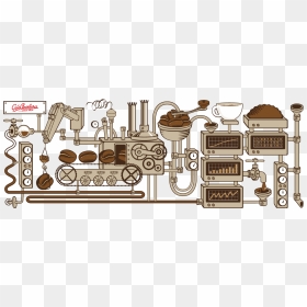 Coffee Production Illustration, HD Png Download - production png