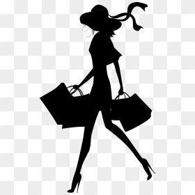 Apollo"s Products Woman Wiki Dress Black & White M - Fashion Black And White Silhouette, HD Png Download - women dress png
