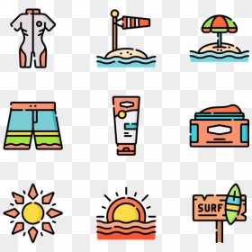 Party Icon Pack, HD Png Download - surf png