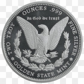 Morgan Silver Dollar, HD Png Download - golden round png
