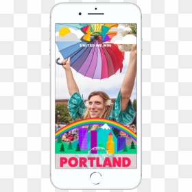 Portlandpride Snapchatfilter Square, HD Png Download - snapchat geofilters png