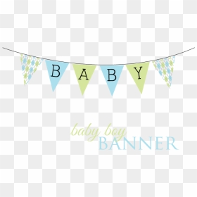 Baby Banner Png - Baby Boy Banner Png, Transparent Png - baby shower banner png