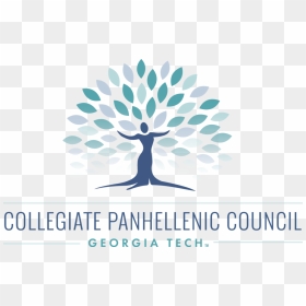 Gtcpc Logo - Stacked - Georgia Tech Panhellenic, HD Png Download - greek letters png