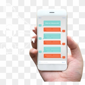 Chatbot Draft2 Cropped, HD Png Download - phone image png