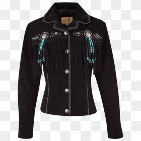 Scully Fawn Fringe Jacket - Leather Jacket, HD Png Download - bomber jacket template png