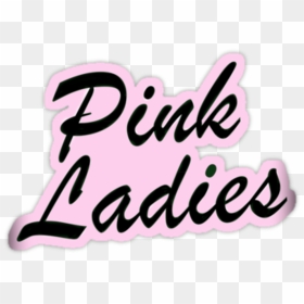 Pink Pinkladies Grease Movie Ladies Girl Quotes Clipart - Pink Ladies, HD Png Download - grease png