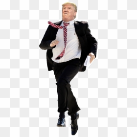 Donald Trump Running Transparent, HD Png Download - trump full body png