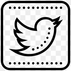 Twitter Squared Icon - Twitter Black And White Vector, HD Png Download - twitterpng