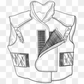 Waistcoat, HD Png Download - bomber jacket template png