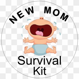 New Mom Survival Kit Label, HD Png Download - survival png