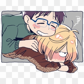 Katsuki Yuuri And Yuri Plisetsky Drawn By Yukataro - Cartoon, HD Png Download - yuri katsuki png