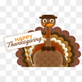 Thanksgiving Turkey White Background, HD Png Download - happy thanksgiving turkey png