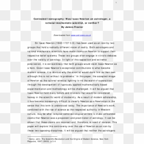 Argumentative Essay Topics On Globalization, HD Png Download - isaac newton png