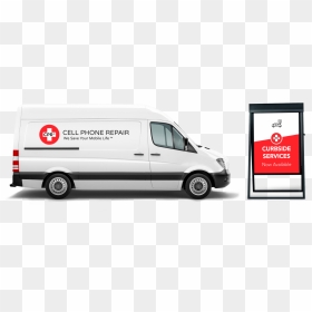 White Van Open Door, HD Png Download - cell phone repair png