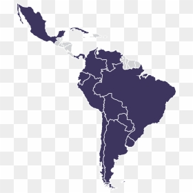 Mapa Aladi - Latin America Map Grey, HD Png Download - mapa png
