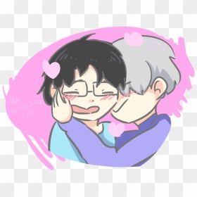 A Lot Of Love From This Couple - Cartoon, HD Png Download - yuri katsuki png