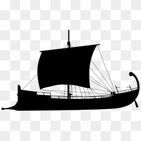 Watercraft,manila Galleon,penteconter - Greek Ship Silhouette, HD Png Download - ships png