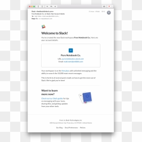 Slack Welcome Email, HD Png Download - email.png