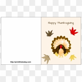 Thanksgiving Greeting Cards Png - Printable Thanksgiving Card Template Free, Transparent Png - happy thanksgiving turkey png