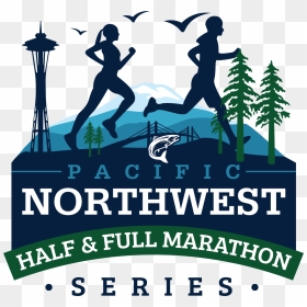Pacific Northest Half Marathon Series Logo - Illustration, HD Png Download - marathon png
